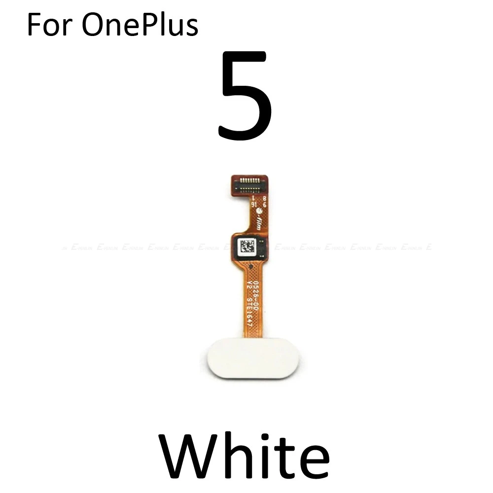 Меню назад Главная Кнопка Распознавание отпечатков пальцев датчик FPC Гибкий плоский ленточный кабель для OnePlus 2 3 3t 5/5 T Запчасти для авто - Цвет: For OnePlus 5 White