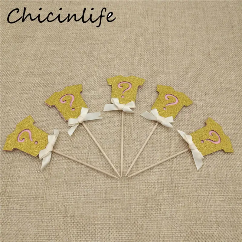 pink Chicinlifer 5 шт. розовый/синий одежда флаг кекс Топпер день рождения ребенка Душ пол раскрыть вечерние украшения принадлежности - Цвет: pink