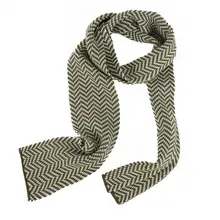 Вязаный шарф с геометрическим узором для мальчиков и девочек, милый волнистый Полосатый Простой осенне-зимний детский теплый шерстяной платок A30