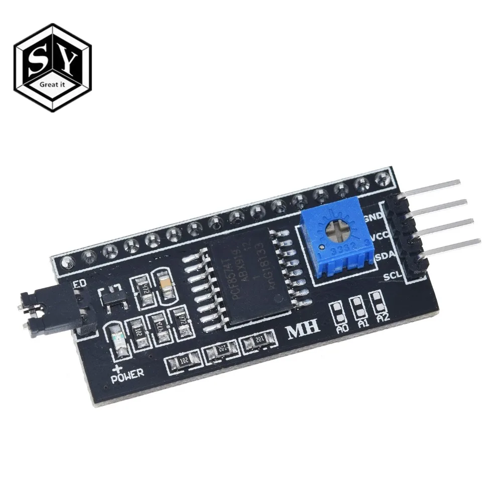 Это здорово ЖК-дисплей 1602 + I2C ЖК-дисплей 1602 Модуль синий/зеленый экран PCF8574 IIC/I2C ЖК-дисплей 1602 адаптер пластины