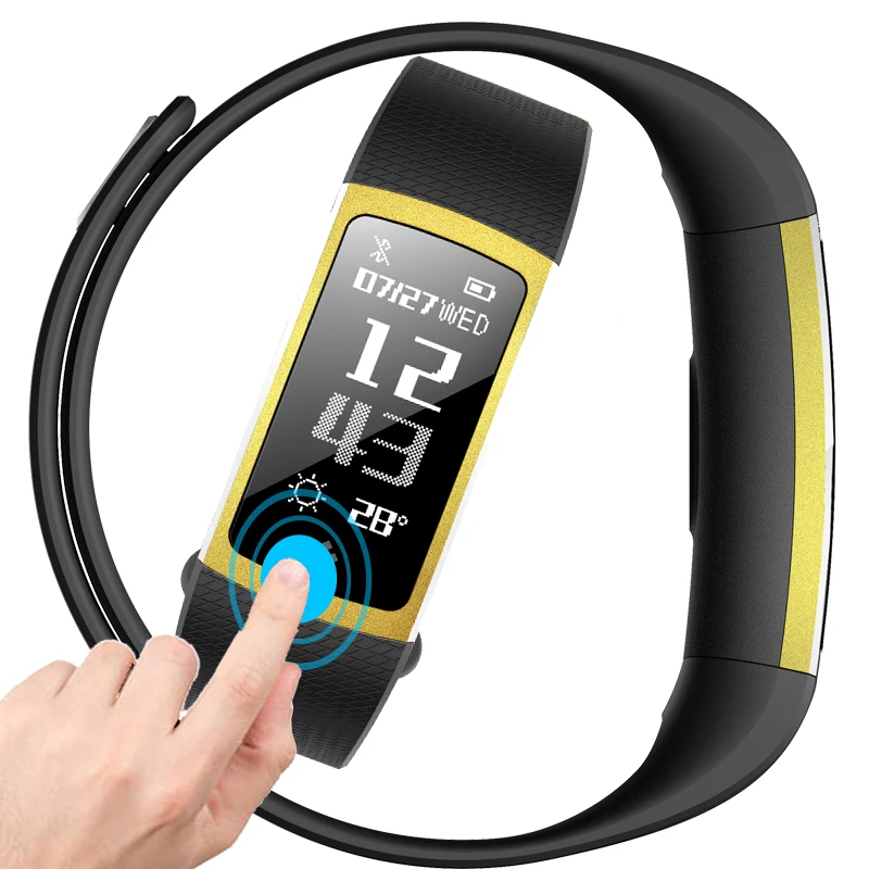 

BANGWEI Men Smart Watch IP67 Waterproof Fitness Tracker Smart Bracelet Sports Pedometer LED Heart Rate blood pressure Wrist band