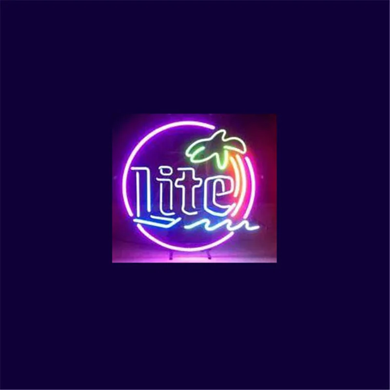 Неоновая вывеска MILLER LATE christmas 17 х14 дюймов из настоящего стекла для пива бара паба