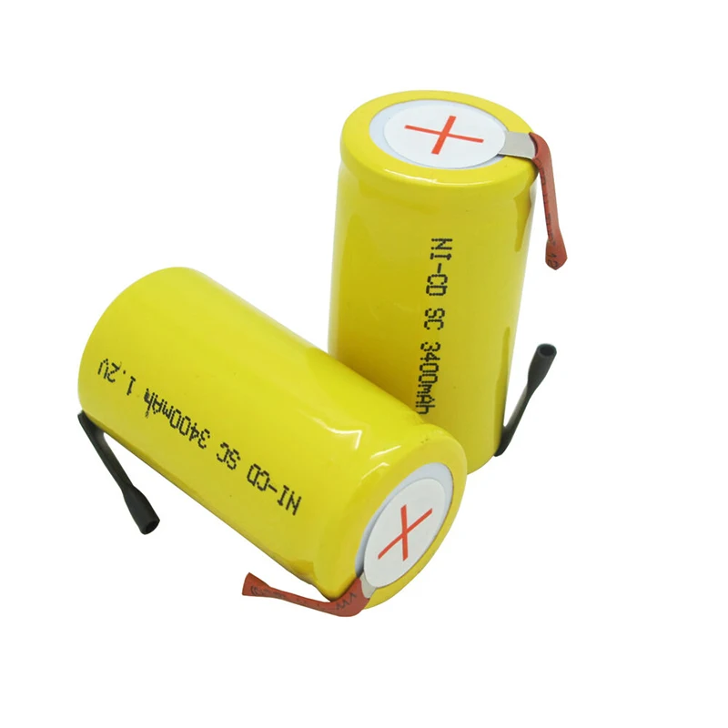 GTF 2/4/6/10/20 шт. подводная лодка C 1,2 V 3400mah Ni-Cd Батарея Перезаряжаемые SC Замена Батарея W/вкладка для Мощность инструменты акумуляторная батарея recargable