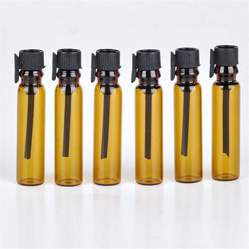 50 ps 1 مللي 2 مللي فارغة البسيطة الزجاج عطر صغيرة عينة قوارير العطور زجاجة مختبر السائل العطر أنبوب اختبار محاكمة زجاجة