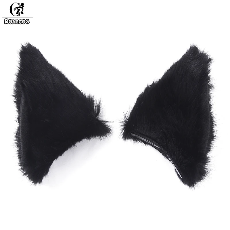 

ROLECOS Halloween Ear Cosplay Hairpin Fox Ear Headwear Girl Women Hair Clip Party Multicolor Cat Ear Cute Cosplay Clip Barrettes