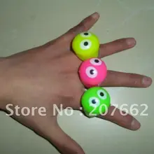 36 шт./партия, мягкие десны светодиодное Мерцающее Кольцо светильник Светодиодная вспышка, кольцо для глаз, светящееся кольцо для пальцев, Детские принадлежности для вечеринок