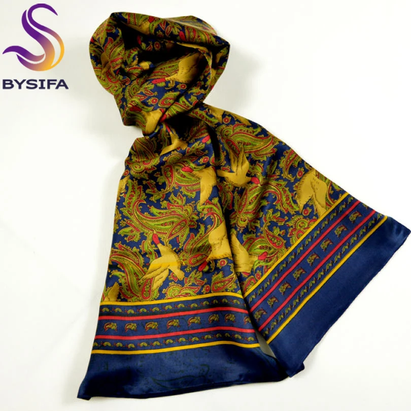 new design men classical pattern silk scarf cravat printed free paisley designs