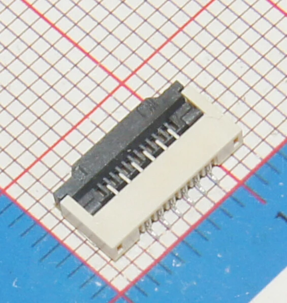 

50pcs FFC/FPC Connector 6Pin pitch 1.0mm Flip Type Bottom Contact