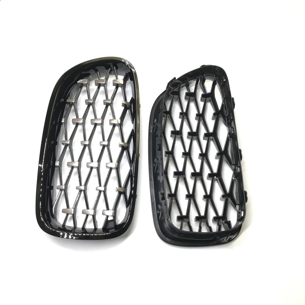 For Bmw F10 F11 F18 Car Front Grill Newest Diamond Style 2010- One Pair Abs 5 Series F10 Mesh Grill