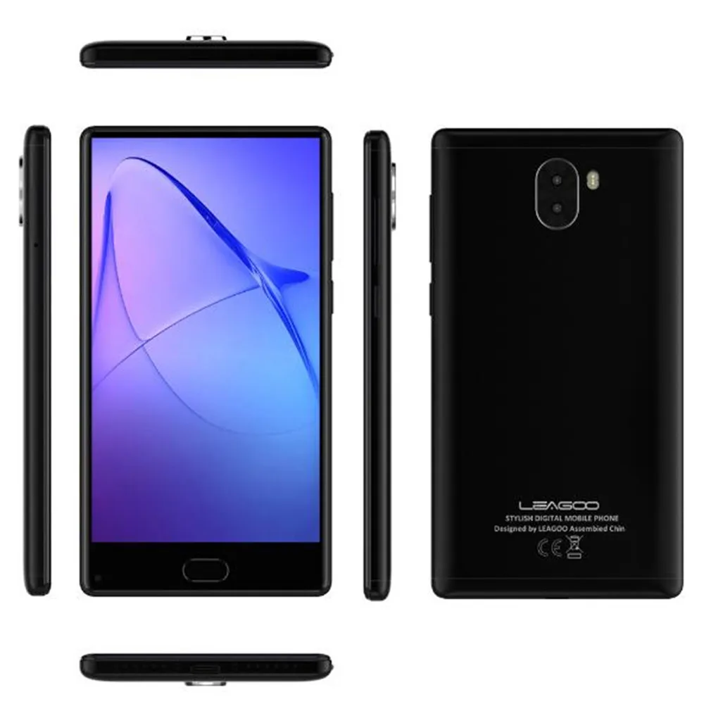 LEAGOO KIICAA MIX смартфон 5," дюймов Android 7,0 MTK6750T Восьмиядерный мобильный телефон 3 ГБ ОЗУ 32 Гб ПЗУ передний сотовый телефон с отпечатком пальца - Цвет: Black