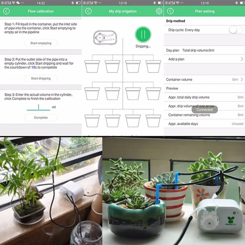 Управление мобильным телефоном, умный садовый автоматический полив, цветочное устройство, суккуленты, инструмент для капельного орошения, водяной насос, система таймера