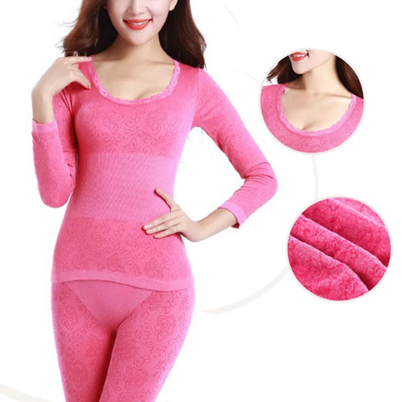 Новое модальное Женское зимнее термобелье костюм толстое термобелье женская одежда кальсоны для женщин размер M-XXL