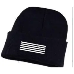 Новинка 2018 года BTS Осень Зима вязаная шапочка кепки hat BIGBANG GD beanie hat Зимние теплые шапки для женщин мужчин лыжный шапки оптовая продажа