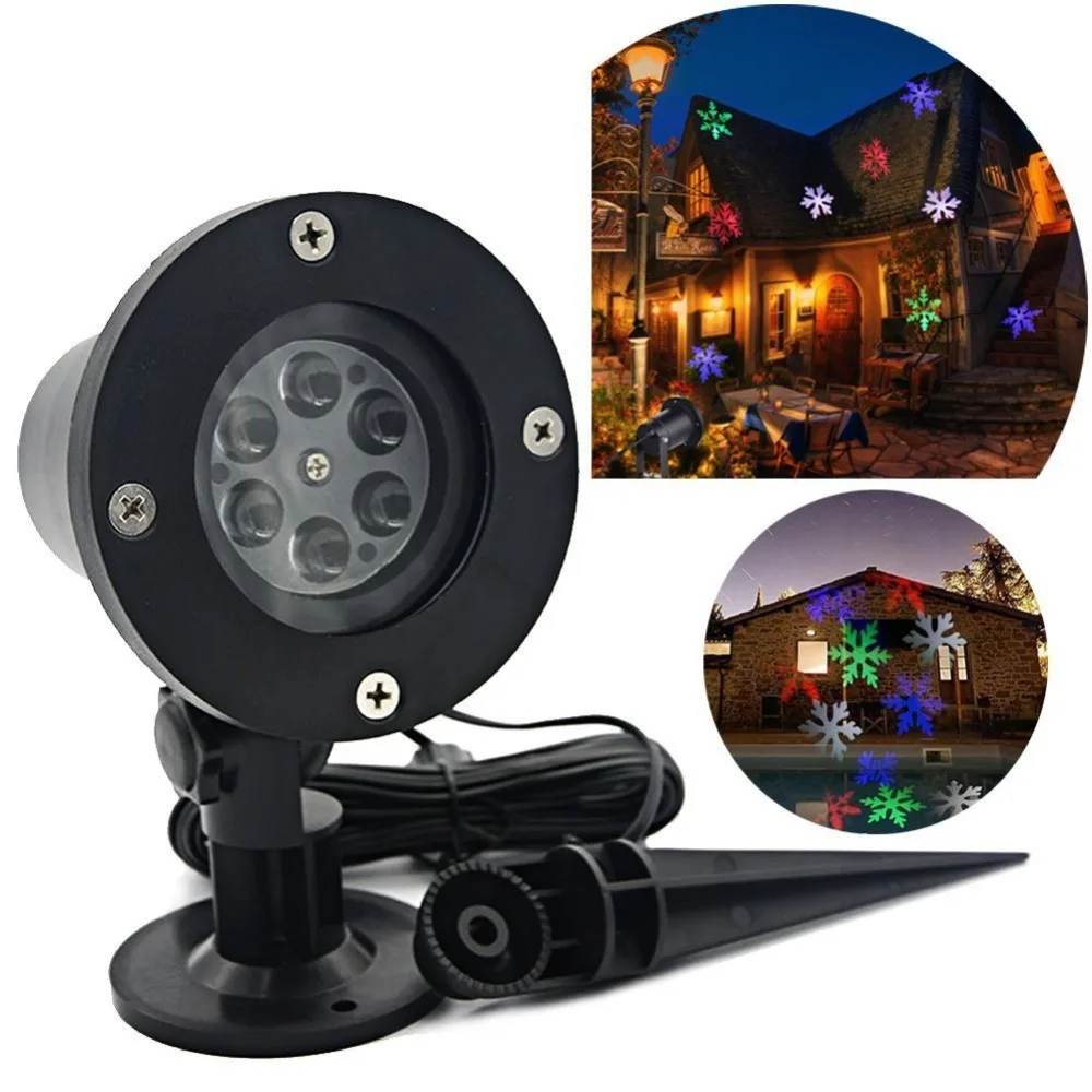 Kopen Laser Licht RGBW Waterdichte Moving Sneeuw Laserlight Outdoor Yard Garden Decoratie Project Armatuur Lamp Spotlight