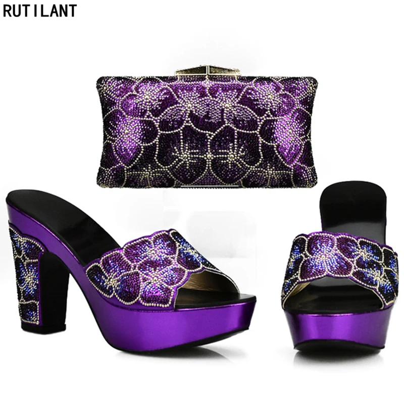 

Latest Purple African Matching Shoes and Bags Italian In Women Italian Shoes and Bags for Women Italian Shoes with Matching Bags