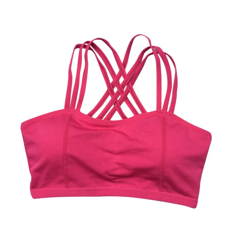 

Women Sports Bra Workout Yoga Fitness Tank Top Stretch Seamless Racerback Padded