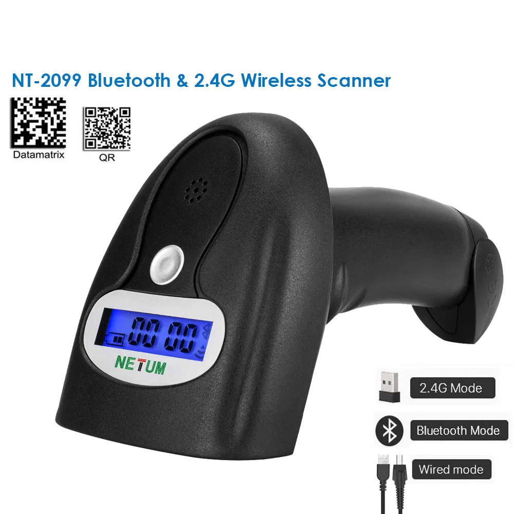

NT-1228BL Bluetooth QR 2D pdf417 Barcode Scanner AND NT-1228BC Wireless Bluetooth CCD Barcode Reader for Mobile Screen Payment