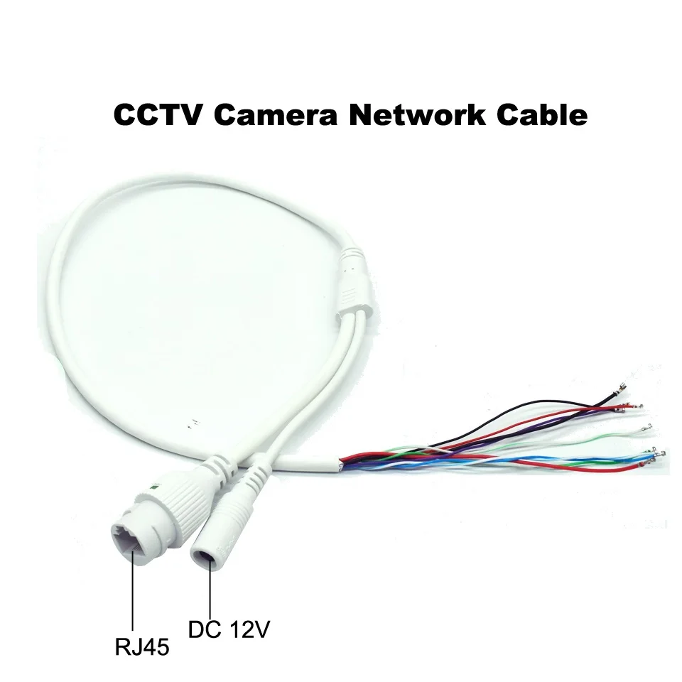 Ip-камера кабель для ip-сети камера кабель замена кабеля RJ45 камера кабель DC12V для видеонаблюдения ip-камера Замена использования