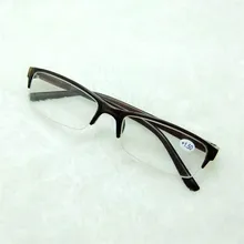 Половина металлический каркас очки для чтения Для мужчин Для женщин топ Класс диоптрий 1,0 Antifatigue дальнозоркостью очки часы очки мода