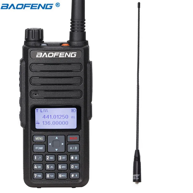 BAOFENG DM-1801 DM-860 Цифровой Walkie Talkie слот TierI II tier2 двухдиапазонный ретранслятор совместимый для Motorola DMR портативный радио - Цвет: Add a 771 Antenna