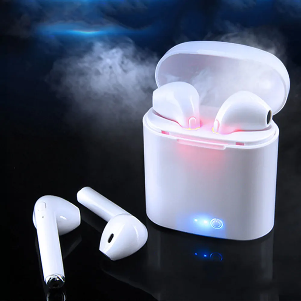 Wireless Headset Bluetooth Earpieces i7S Tws Earbuds Twins Earphone With Charging box Earphones For iPhone Samsung iphone Smart