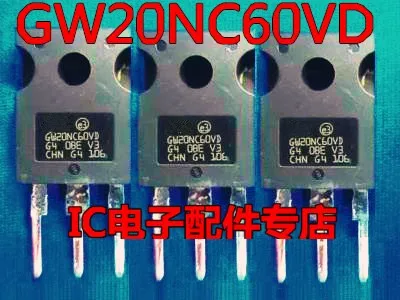 

10pcs/lot STGW20NC60VD GW20NC60VD STGW20NC60V GW20NC60V TO-247 20A In Stock