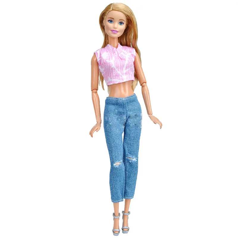 barbie doll jeans top