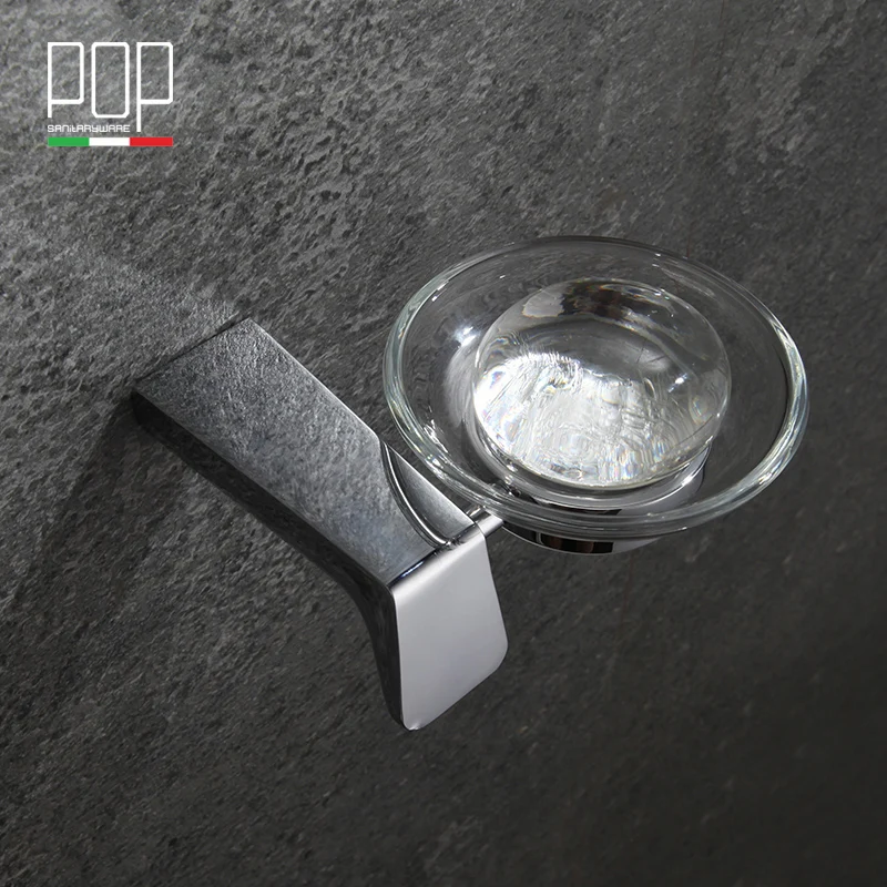 

POP Brand Free Shipping Soap Holder/Soap Box/Soap Dish/Soap Modern Bathroom Accessorie Chrome