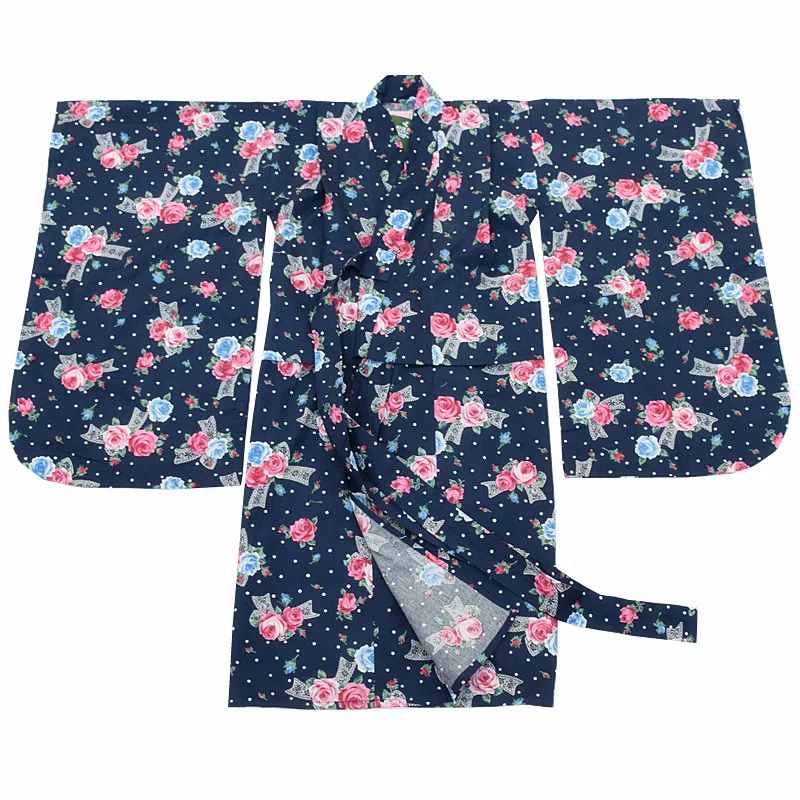Новое Детское японское платье-кимоно детский банный халат для девочек банный халат с принтом журавля сценические костюмы самурая сакуры юкаты