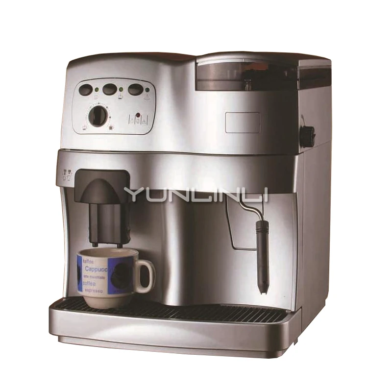 

YUNLINLI Italian Espresso Coffee Maker Machine Automatic Commercial High Pressure Milk Frother Grinding Bean Machine for Home