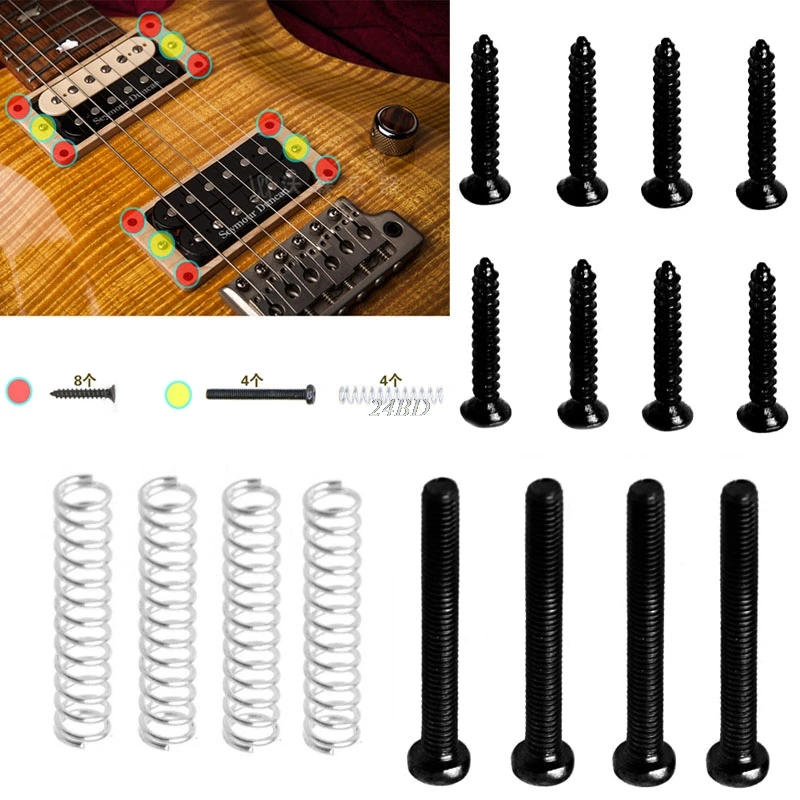 Guitar Accessories Humbucker Pickup Screws Kit Mounting Screws With