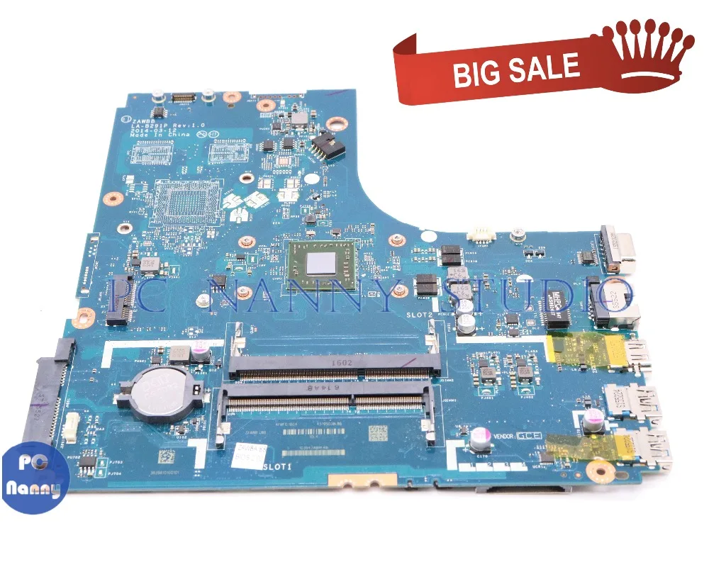 

PCNANNY ZAWBB LA-B291P 5B20G36755 PC Notebook Mainboard For lenovo Ideapad N50-45 B50-45 laptop motherboard tested