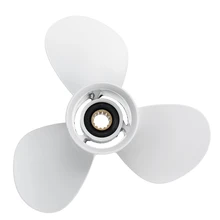 Outboard Propeller 663-45974-02-98 11 1/2 X 13 For Yamaha 25-60Hp Aluminum Alloy 3 Blade Black 13 Spline Tooth R Rotation