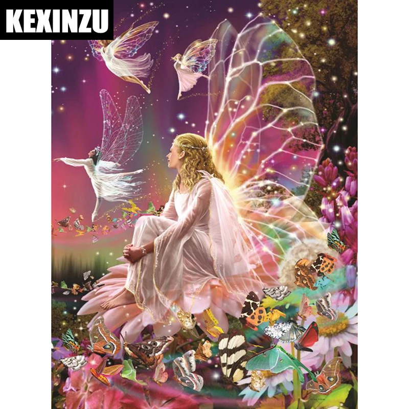 

2018 New arrived Diamond Painting flying girl diamond painting Diamond Embroidery Square Drill Rhinestone Picture for gift