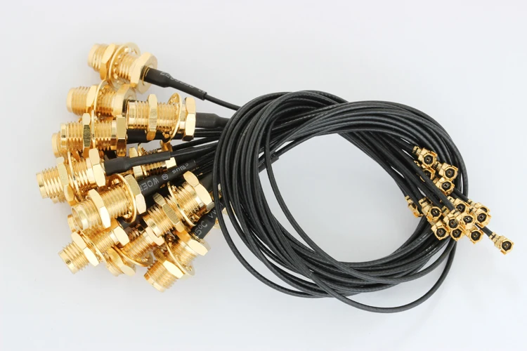 Кабель удлинитель U.FL MMCX в SMA/Φ 19 см с разъемом IPX на SMA JACK Wi Fi 0 5 дБ 2 шт.|mmcx to sma|mmcx smammcx