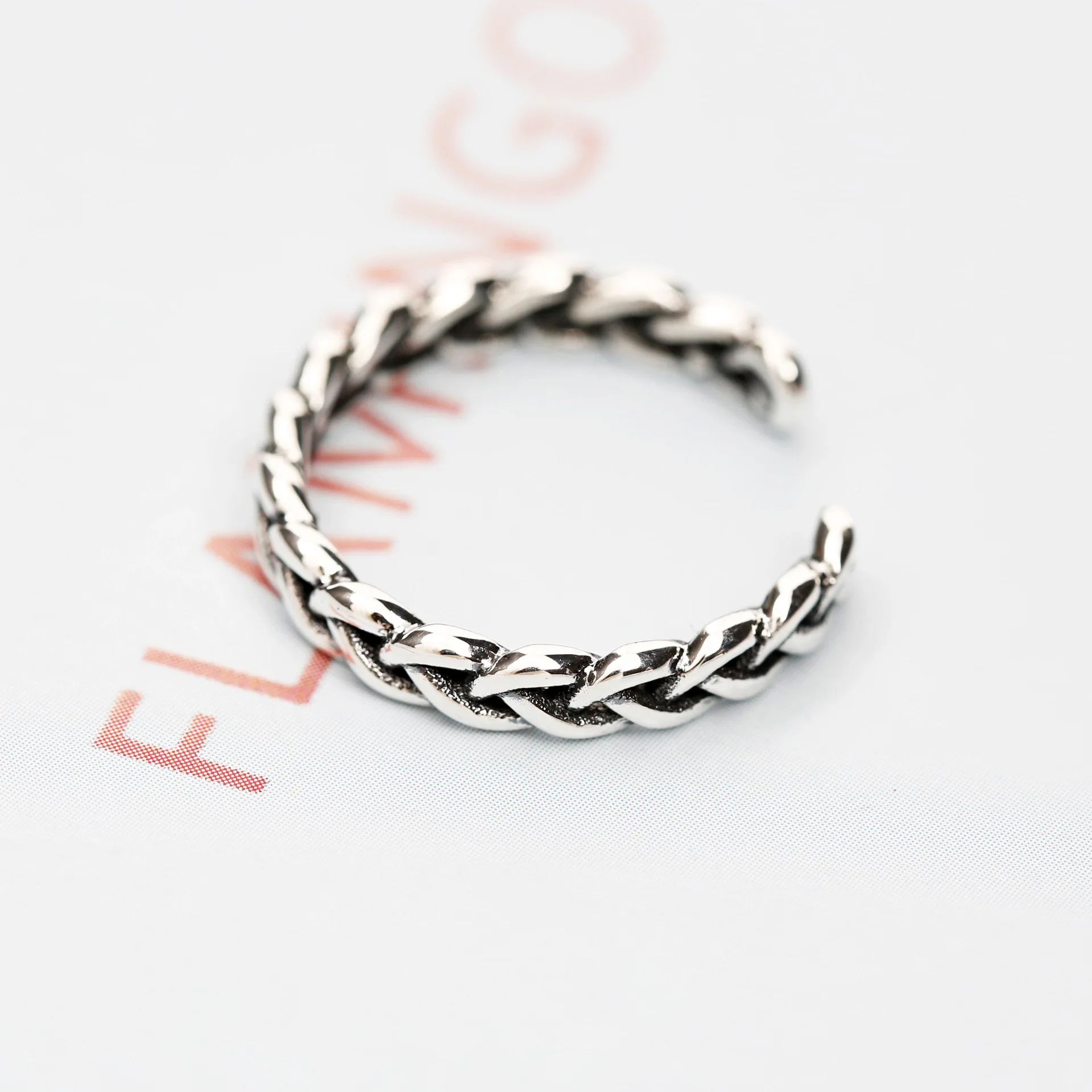 Rings 100% 925 Sterling silver Jewelry Vintage Adjustable rings for women gift Tai-silver JZ12151