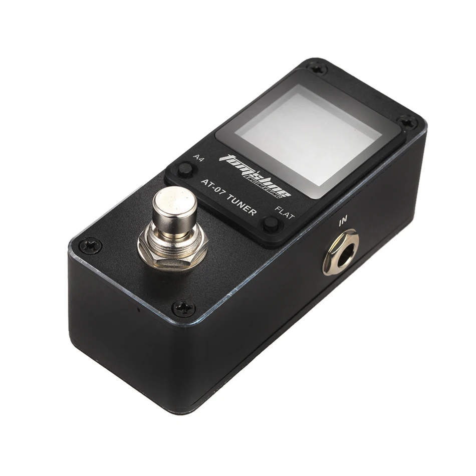 US $18.76 AROMA AT07 Mini Foot Guitar Tuner Effect Pedal Guitarra Chromatic Tuning Metal Shell HD Display For STAGE And STUDIO