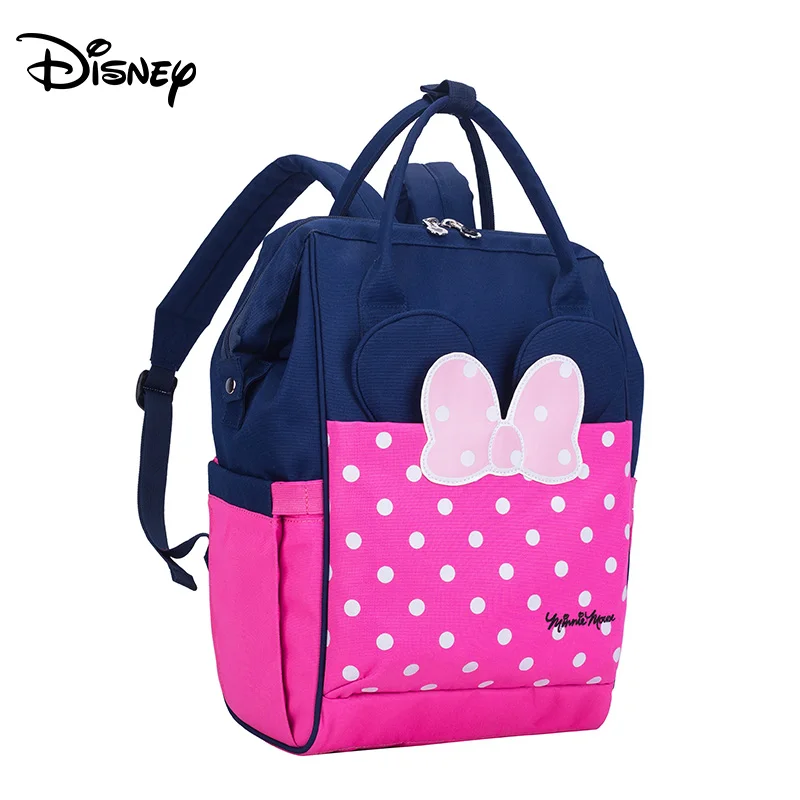 Disney большой Ёмкость сумка для детской коляски для мам MinnieMouse пеленки сумка рюкзак сумка для прогулки с ребенком для матери и ребенка сумка для подгузников