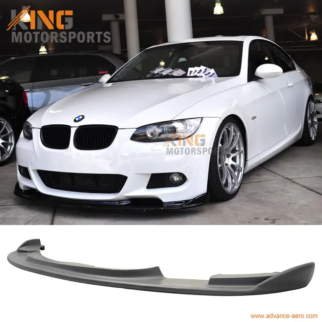 For 07 10 E92 3 Series Primer Mtech Msport H Style Front Bumper Lip Pre