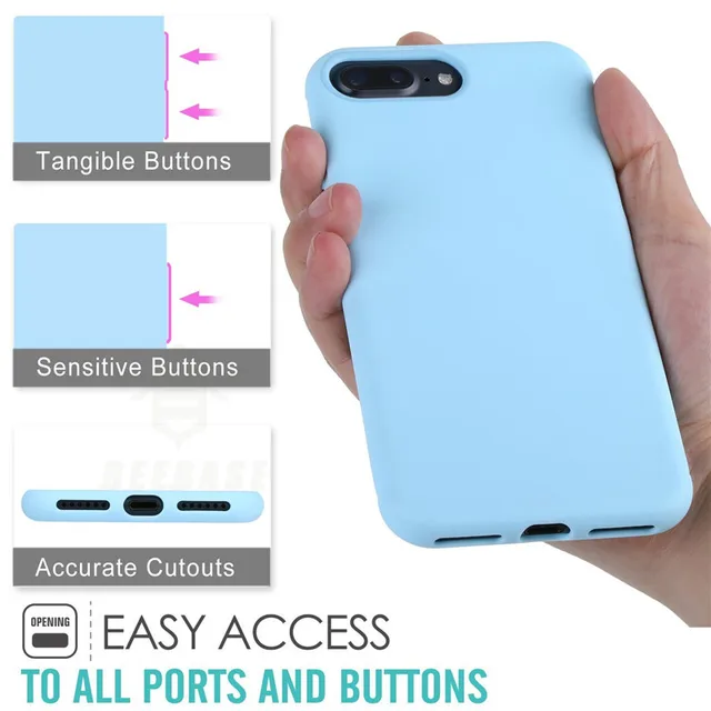 BEEBASE Shockproof Phone Case For iphone 6 6s Case For iphone 5 5s Cover For iphone 7 8 6 6S Plus Soft Silicon case For iphone 8