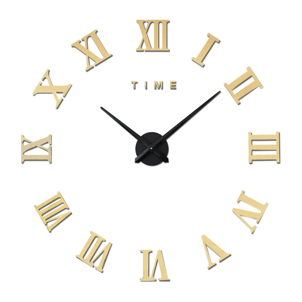 M.Sparkling DIY Wall Clock Roman Numeral Scales Home Decordiy wall