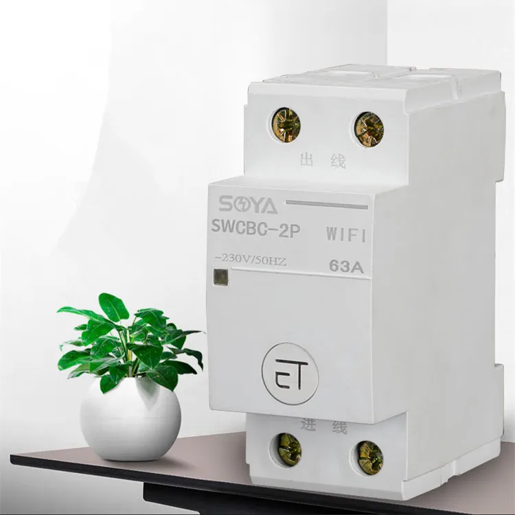 

1pc Remote control smart wifi open circuit breaker single pole / bipolar switch home