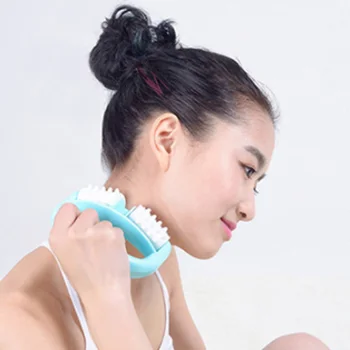 

Handheld Full Body Anti Cellulite Massage Cell Roller Massager Mini Wheel Ball Foot Hand Body Neck Head Leg Pain Relief Tool