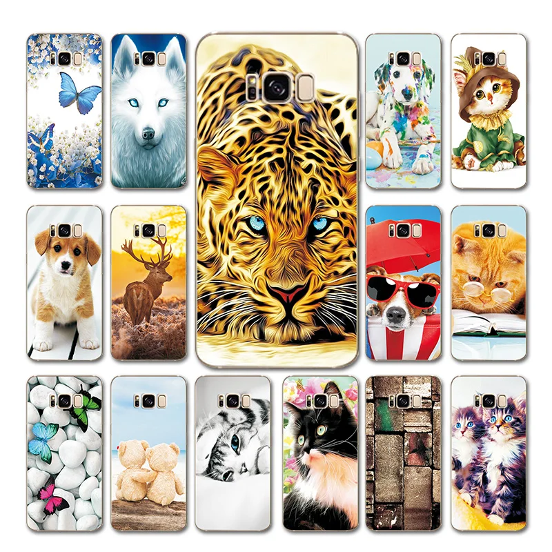 

Leopard Phone Bags S4 Mini For Samsung Galaxy S8 S9 Plus Cute Pet Case Cover on Galaxy S3 Neo Heart Cover For Samsung S6 S7 Edge