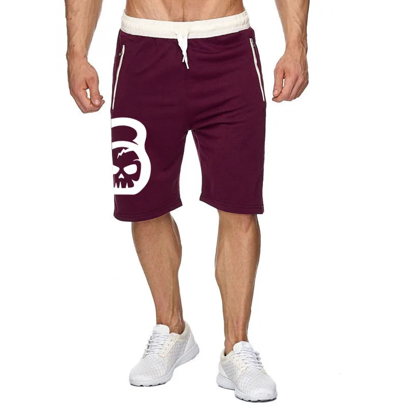 Однотонные мужские шорты летние мужские пляжные шорты персонализированные повседневные мужские шорты с принтом черепа homme брендовая одежда