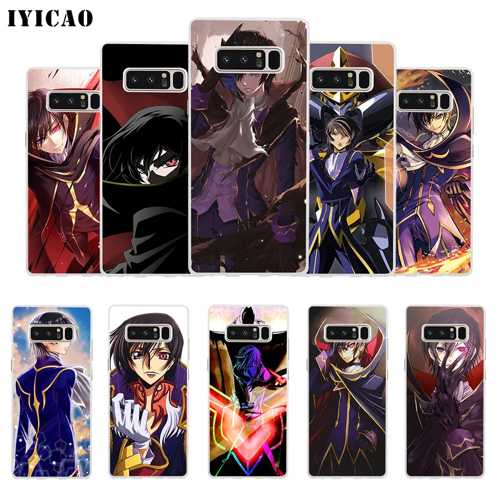 IYICAO код Geass Letouch Мягкий силиконовый чехол для телефона Samsung A5 A6 Plus A7 A8 A9 J3 J5 J7 Note 8 9 TPU