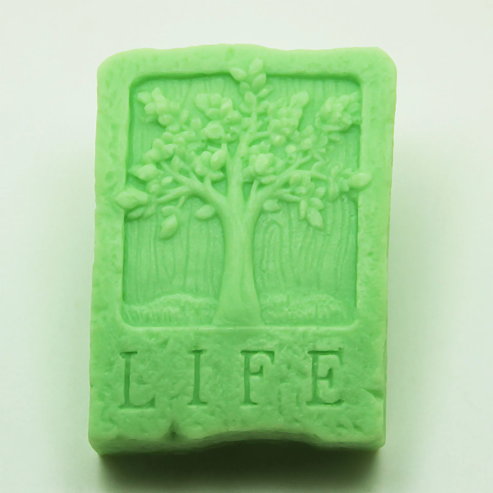 

Silicon Mould for handmade soap Making Tree Pattern Square Soap Silicone Mold