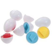 

6 Pcs /Set Eggs Learning Education Toys Mixed Shape Wise Pretend Puzzle Smart Baby Kids Learning Toys Tool Hot Sale