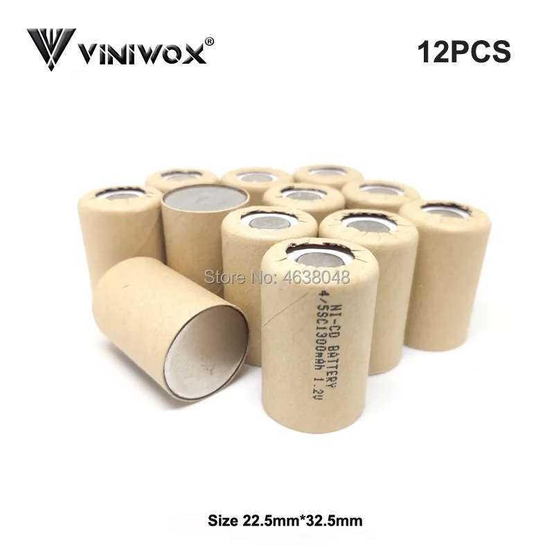 4/5SC Перезаряжаемые 1,2 V 1300mAh Ni-CD аккумуляторные батареи с длительным сроком службы фонарик Мощность банк игрушка Мощность инструмент Батарея-гидридных и никель-кадмиевых типов аккумуляторов сотового аккумулятора