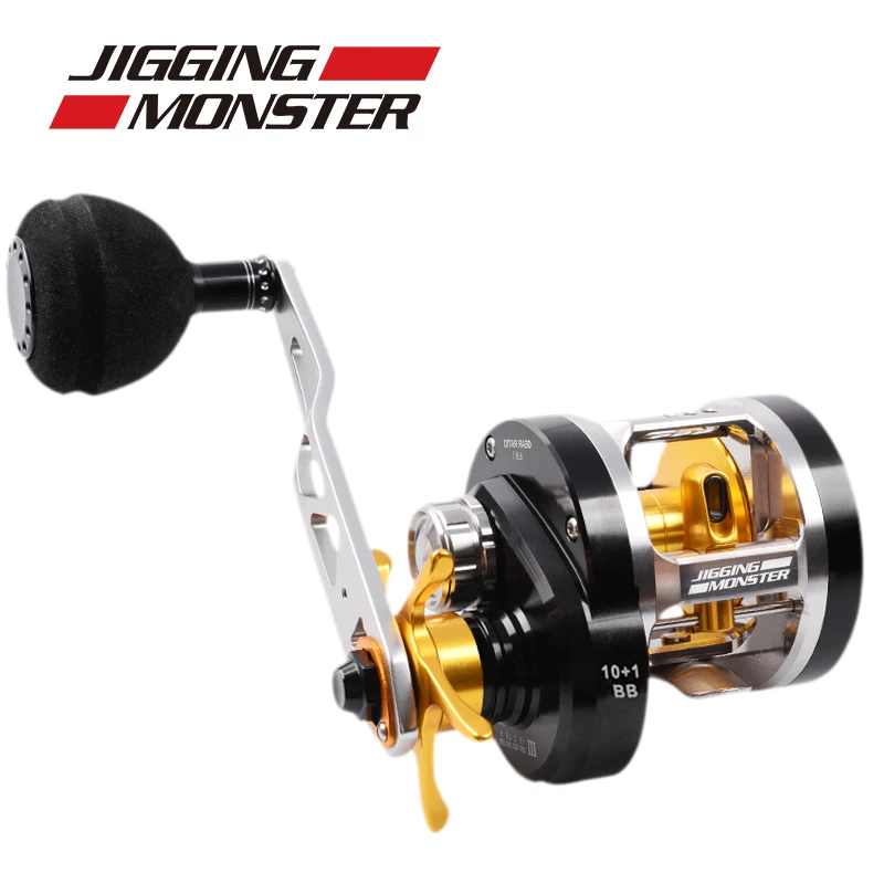 - MAX PRO jigging reel fishing reels gear ratio 681 max drag 12kg ball bearing 10 reel fishing trolling reels Sea Fishing wheels